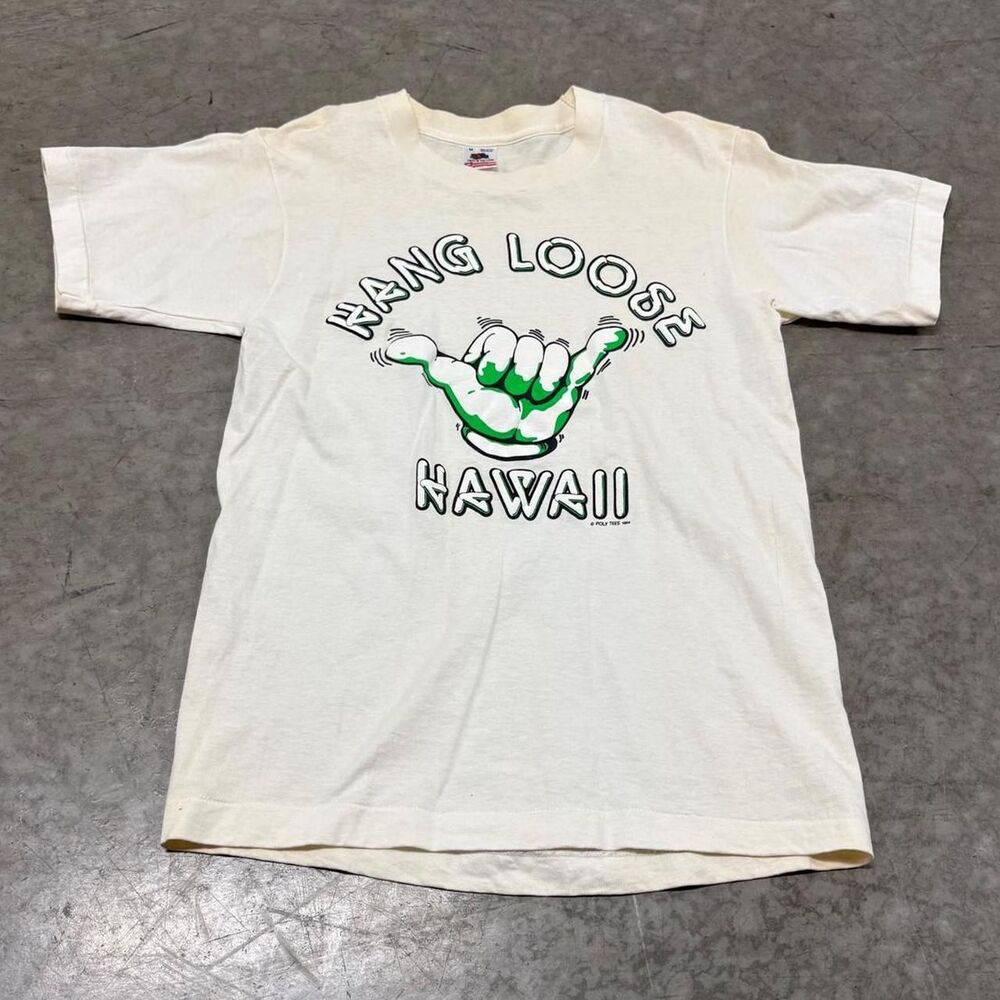American-vintage Men's White and Cream T-shirt